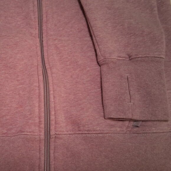 Women's Denver Hayes Hyper Dri Zip Up Hoodie, Mauve, Large - Picture 6 of 10